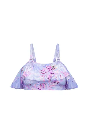 Lilac Florence Off The Shoulder Frill Bikini Top