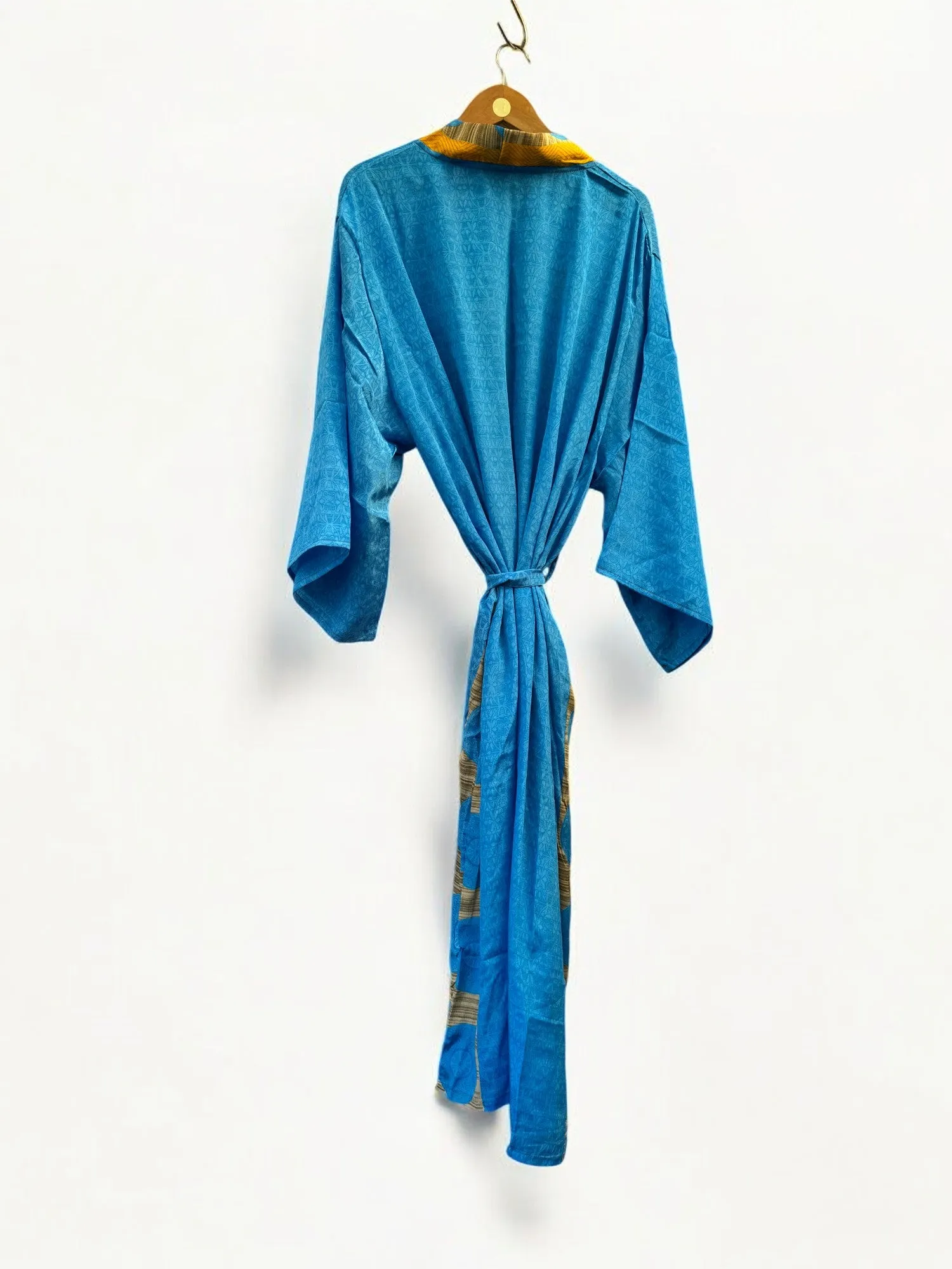Long Kimono - Recycled Sari  | Plus Size (16-20)