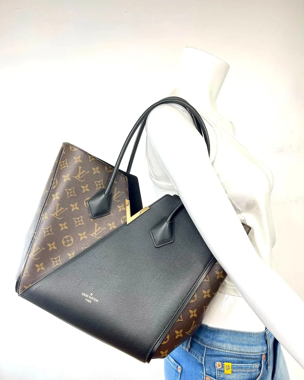 LOUIS VUITTON MONOGRAM CALFSKIN KIMONO MM TOTE BAG