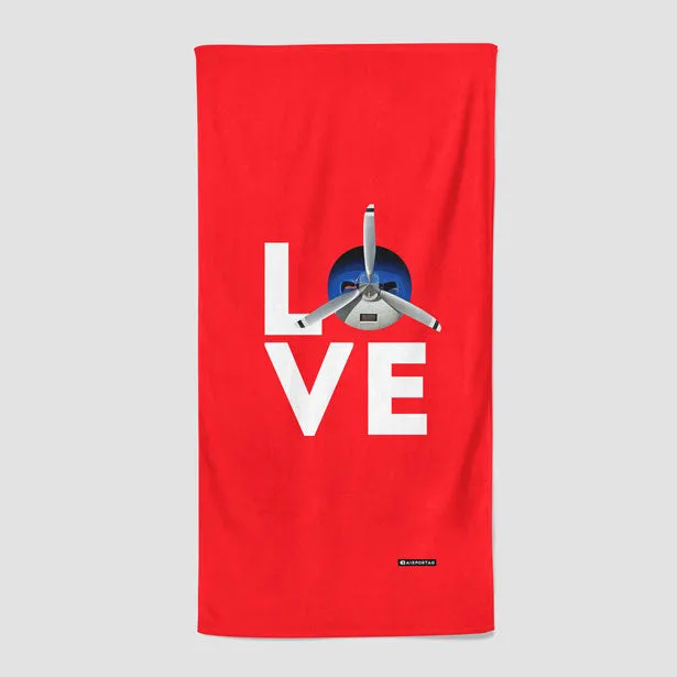Love Propeller - Beach Towel