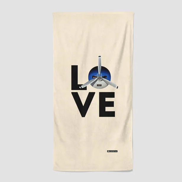 Love Propeller - Beach Towel