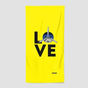Love Propeller - Beach Towel