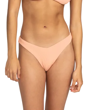 Love The Sunseeker Bikini Bottoms in Salmon