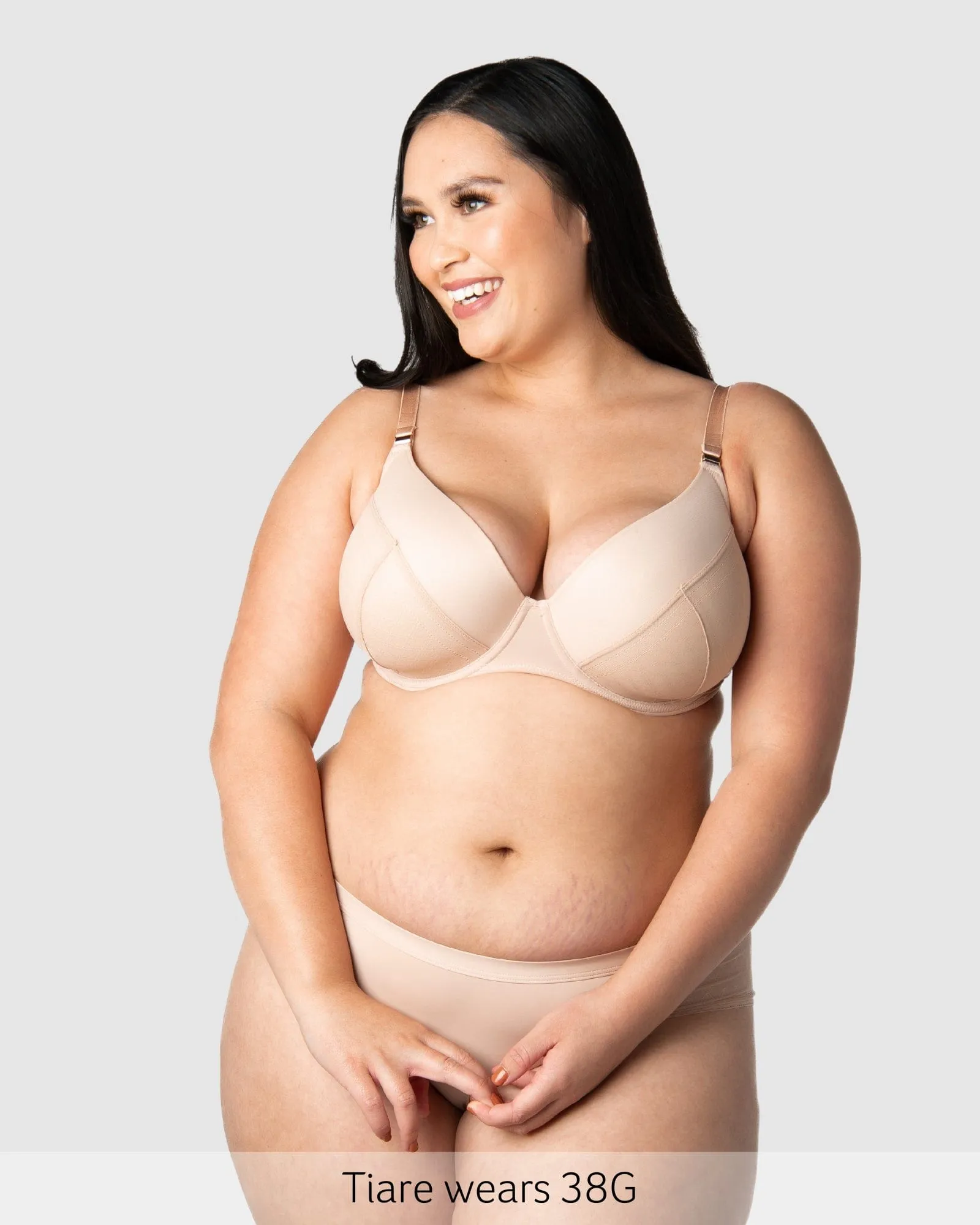 LUNAR ECLIPSE PLUNGE CASHMERE CONTOUR NURSING BRA - FLEXI UNDERWIRE