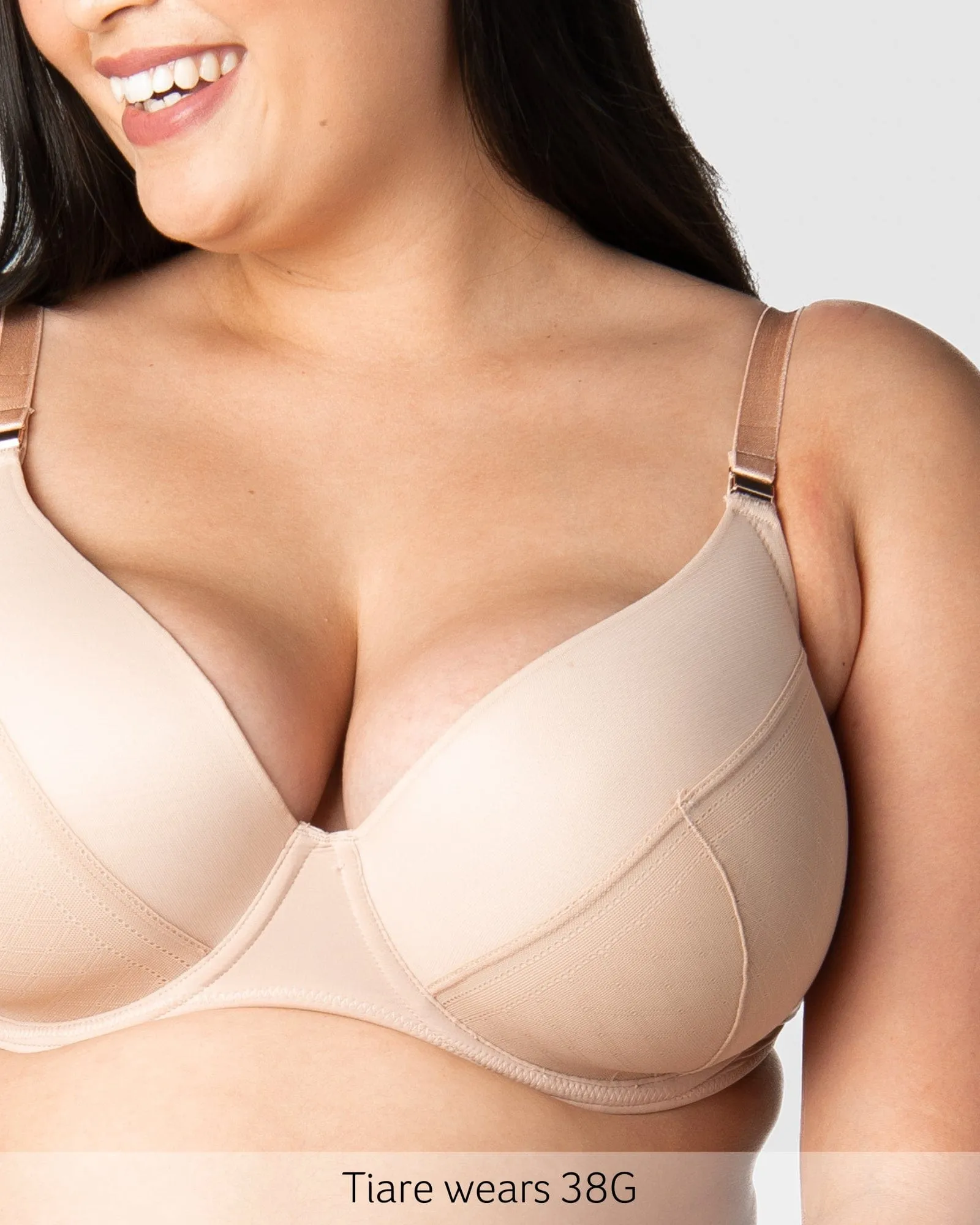 LUNAR ECLIPSE PLUNGE CASHMERE CONTOUR NURSING BRA - FLEXI UNDERWIRE