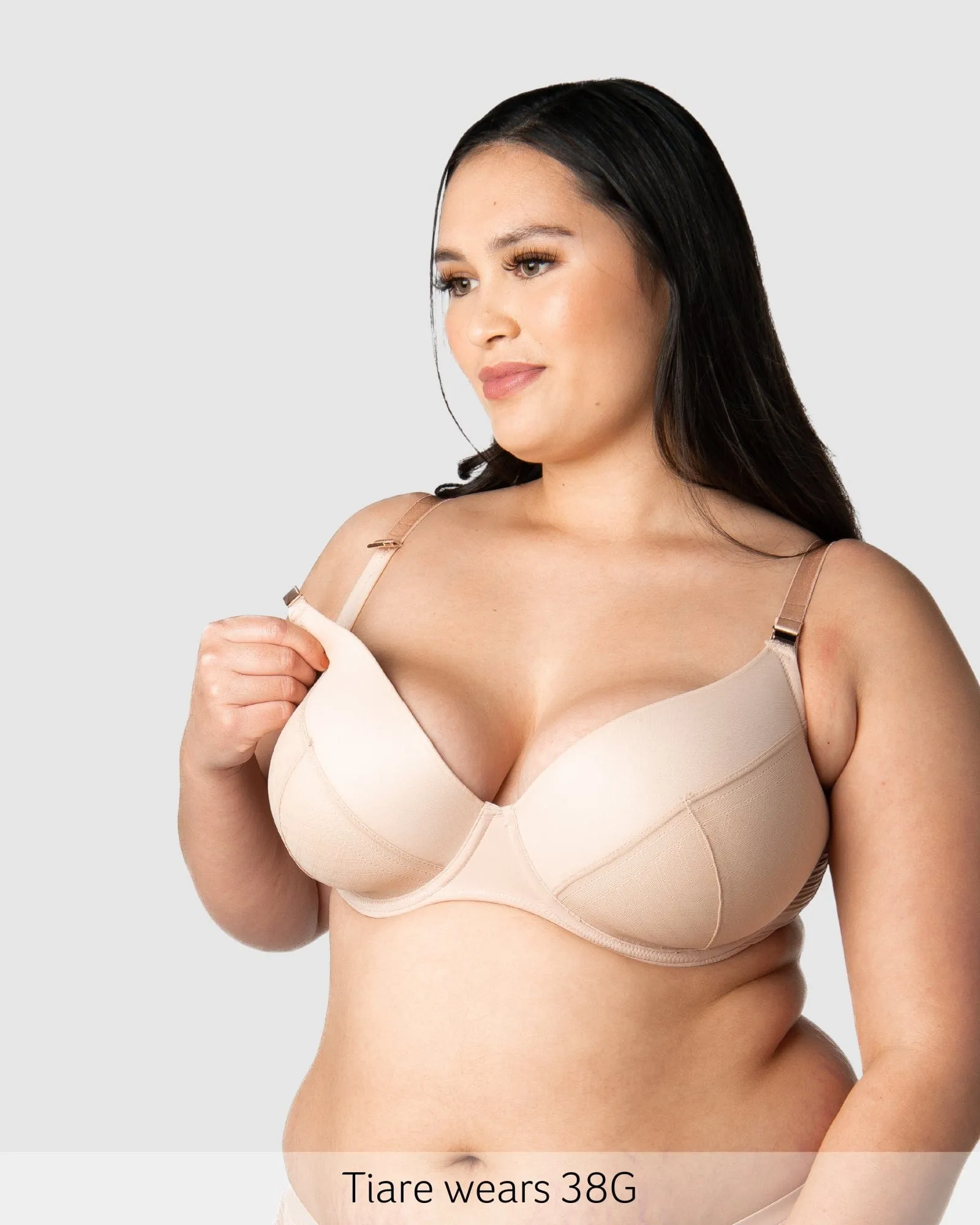 LUNAR ECLIPSE PLUNGE CASHMERE CONTOUR NURSING BRA - FLEXI UNDERWIRE