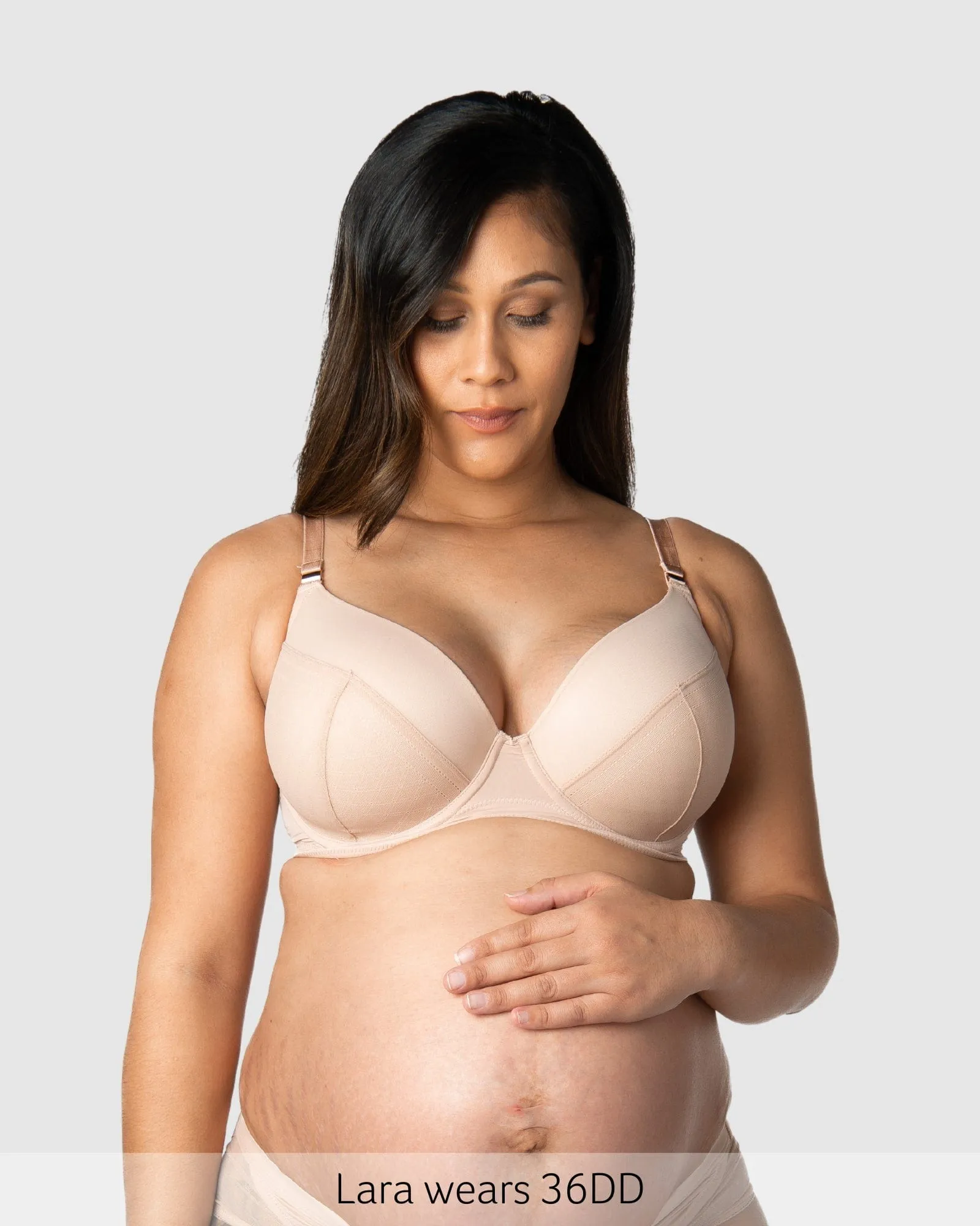 LUNAR ECLIPSE PLUNGE CASHMERE CONTOUR NURSING BRA - FLEXI UNDERWIRE