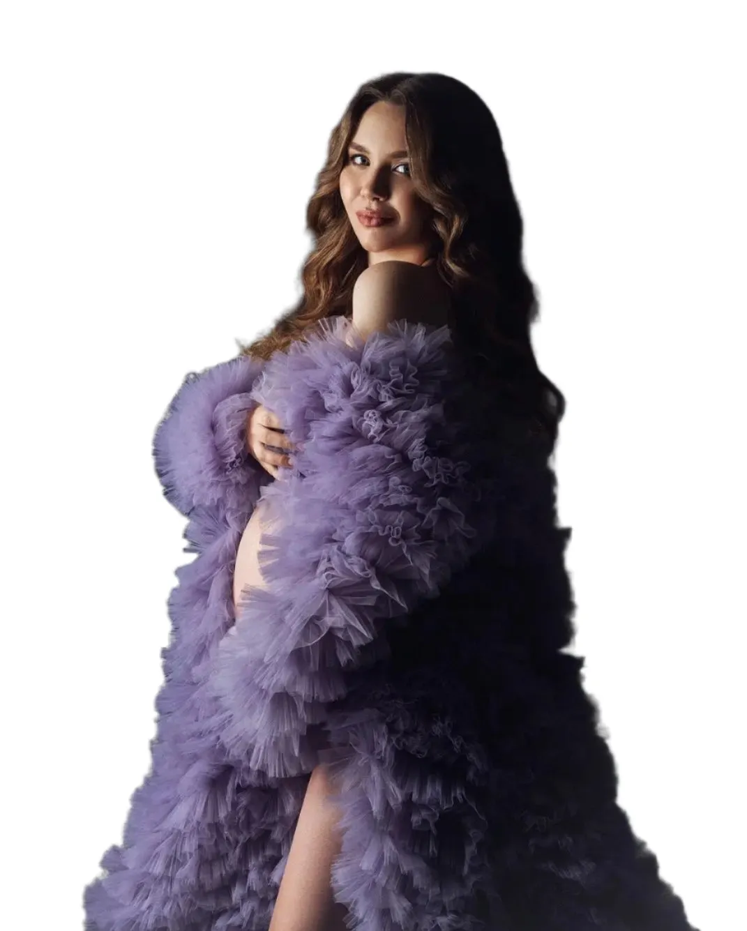 Luxury Ruffled Tulle Robe