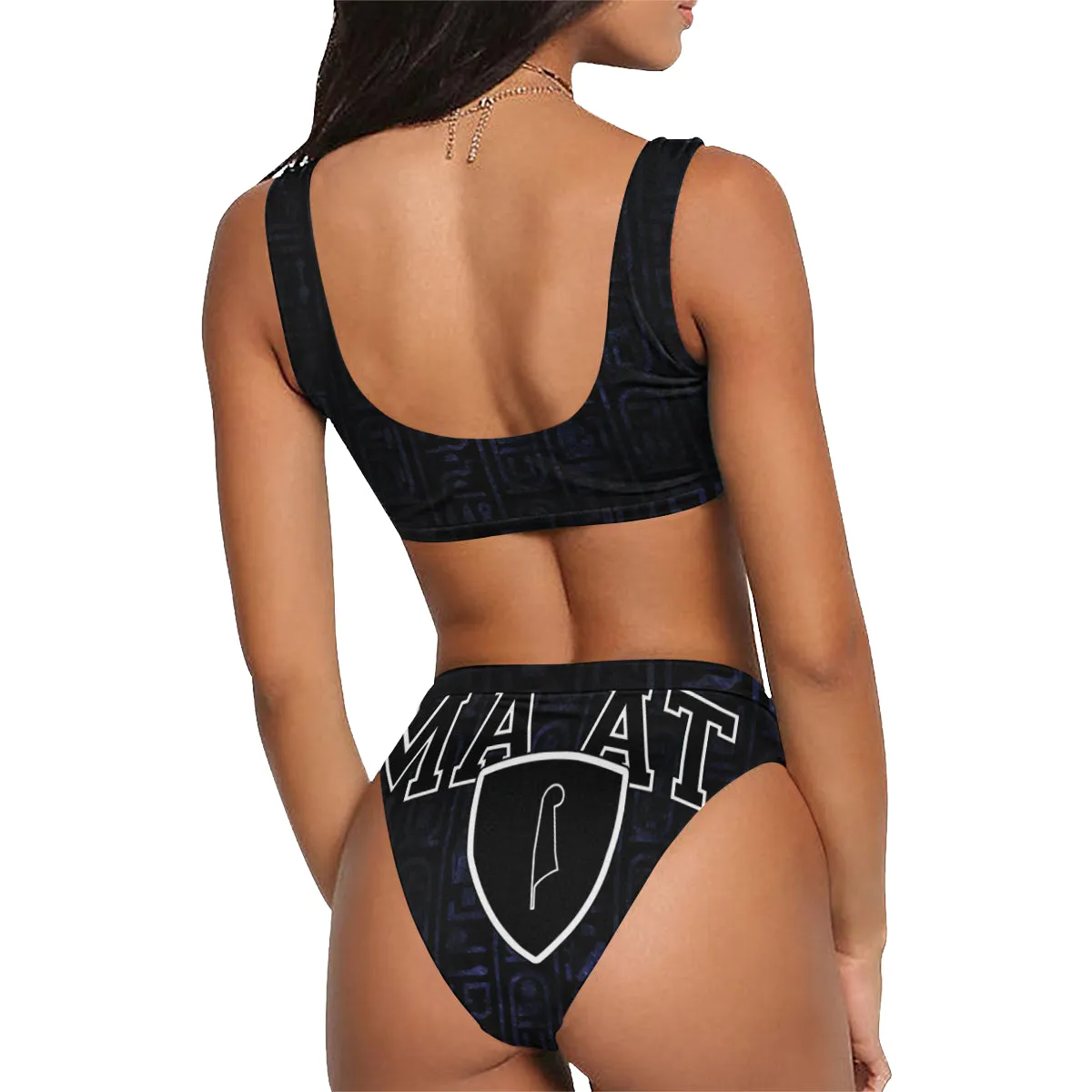 MA'AT Sport Top & High-Waisted Bikini Swimsuit