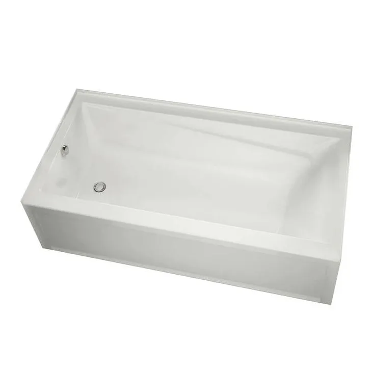 Maax Exhibit IFS AFR Acrylic Alcove Right-Hand Drain Bathtub in White 60 x 32 105512