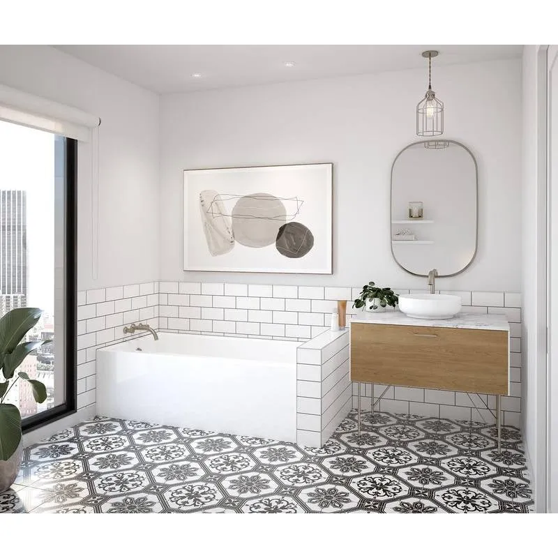 Maax Rubix 6032 AFR Acrylic Alcove Bathtub in White 60" x 32" 105704