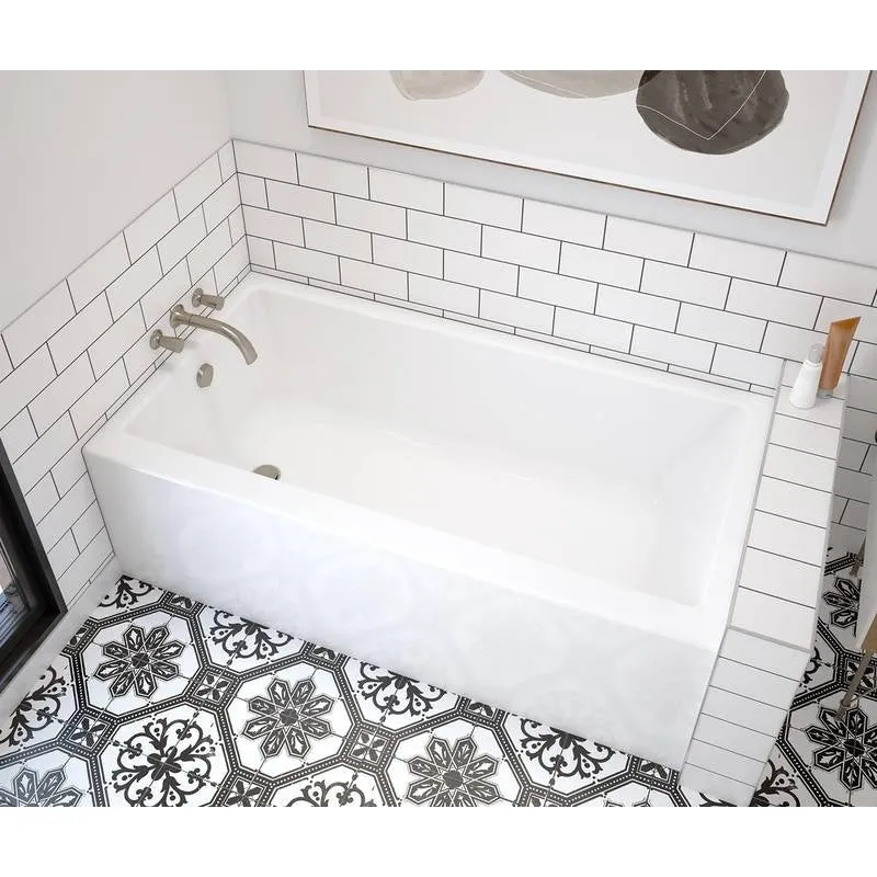 Maax Rubix 6032 AFR Acrylic Alcove Bathtub in White 60" x 32" 105704