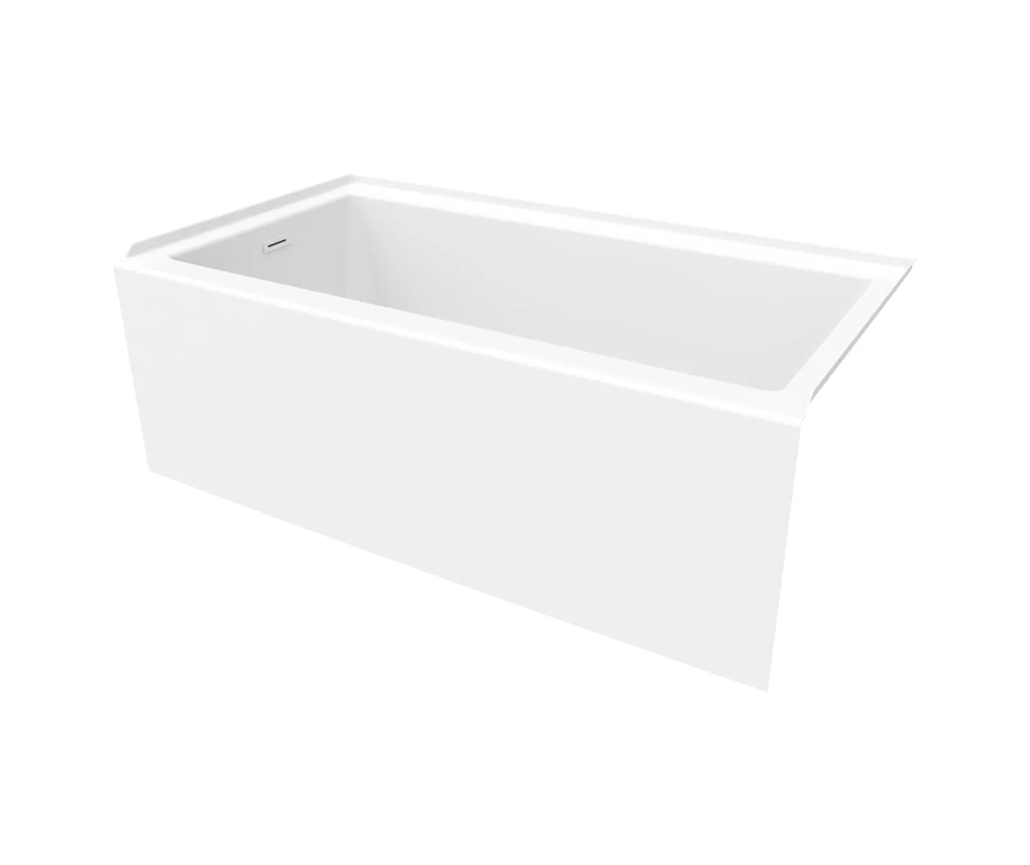 MAAX Rubix 60in.W x 30in.D x 20 3/8H, AFR Acrylic Alcove Left-Hand Drain Bathtub in White** PICK UP IN STORE ONLY **