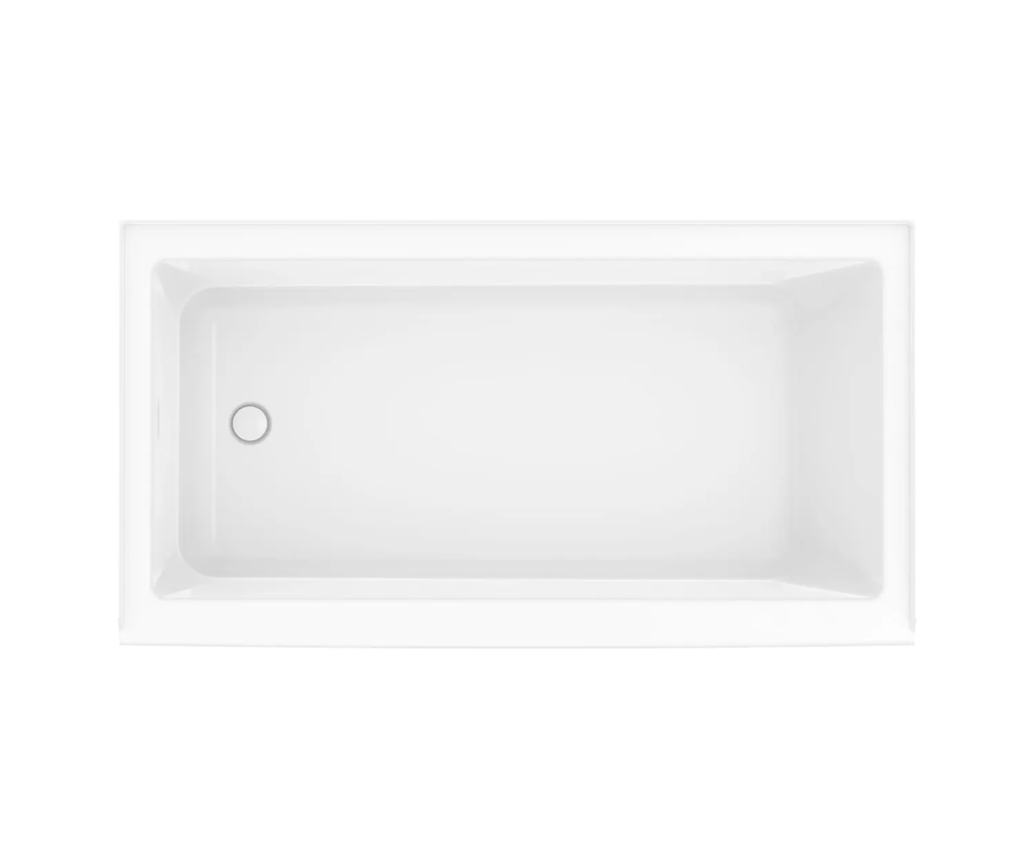 MAAX Rubix 60in.W x 30in.D x 20 3/8H, AFR Acrylic Alcove Left-Hand Drain Bathtub in White** PICK UP IN STORE ONLY **