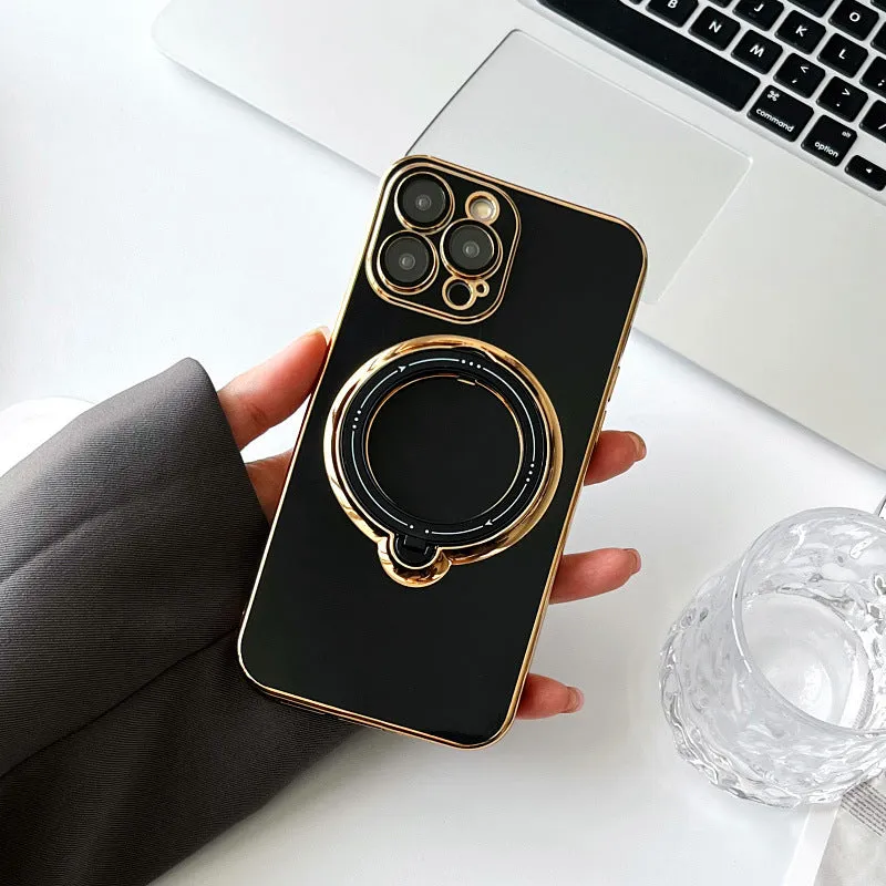 Magnetic Suction Rotating Stand Phone Case