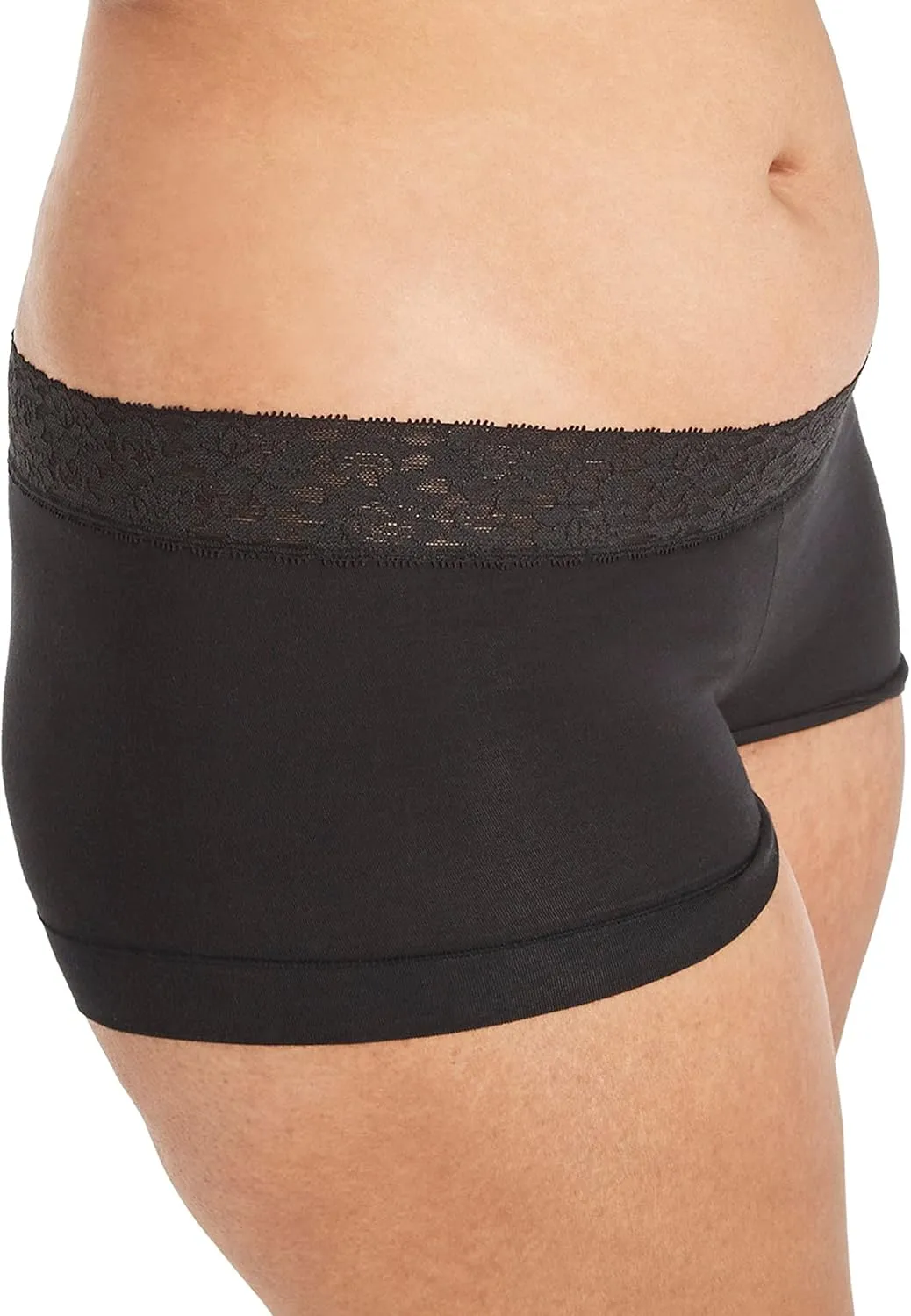 Maidenform Women's Boyshort Underwear, Stretch Cotton Boyshort Panties for Women, Assorted, 3-pack