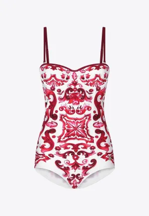 Majolica Print One-Piece Swimsuit