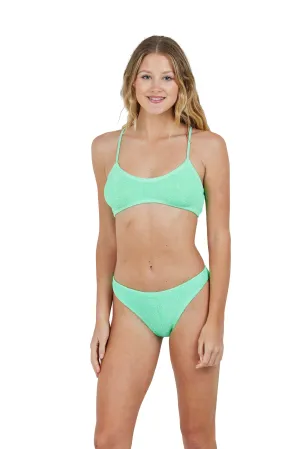 Maldives Spaghetti Straps One Size Bikini TOP ONLY (Apple Green)