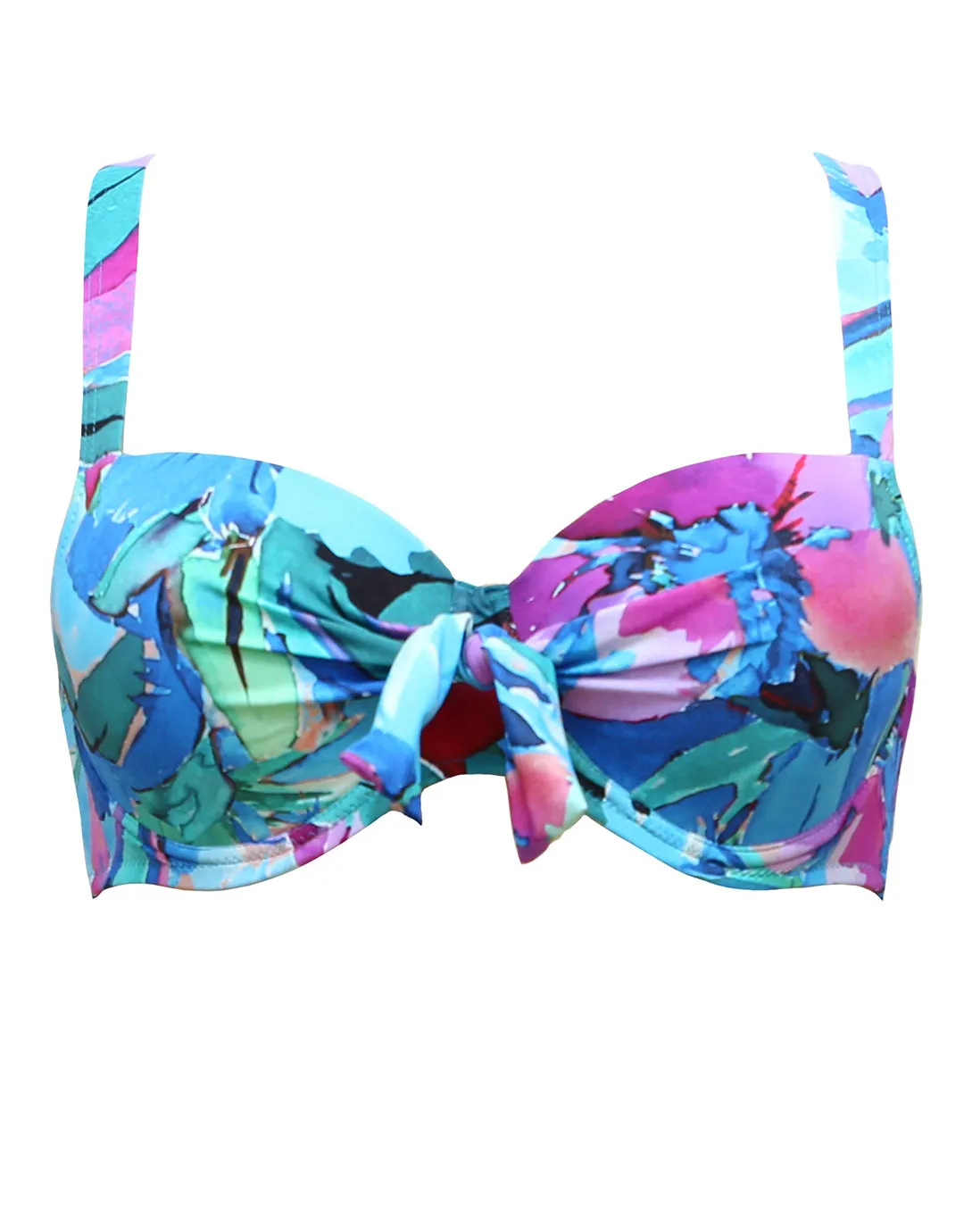 Malena Balcony Bikini Top - Turquoise
