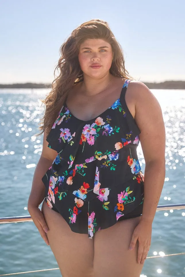 Malibu 3 Tier Tankini Top