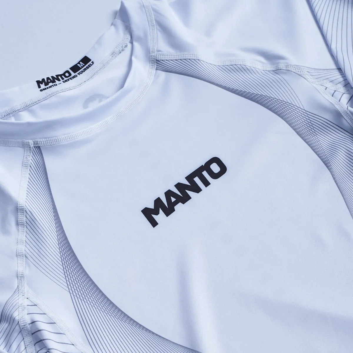 Manto Flow Long Sleeve Rash Guard White