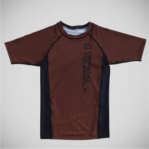 Manto Ranked Rash Guard Brown