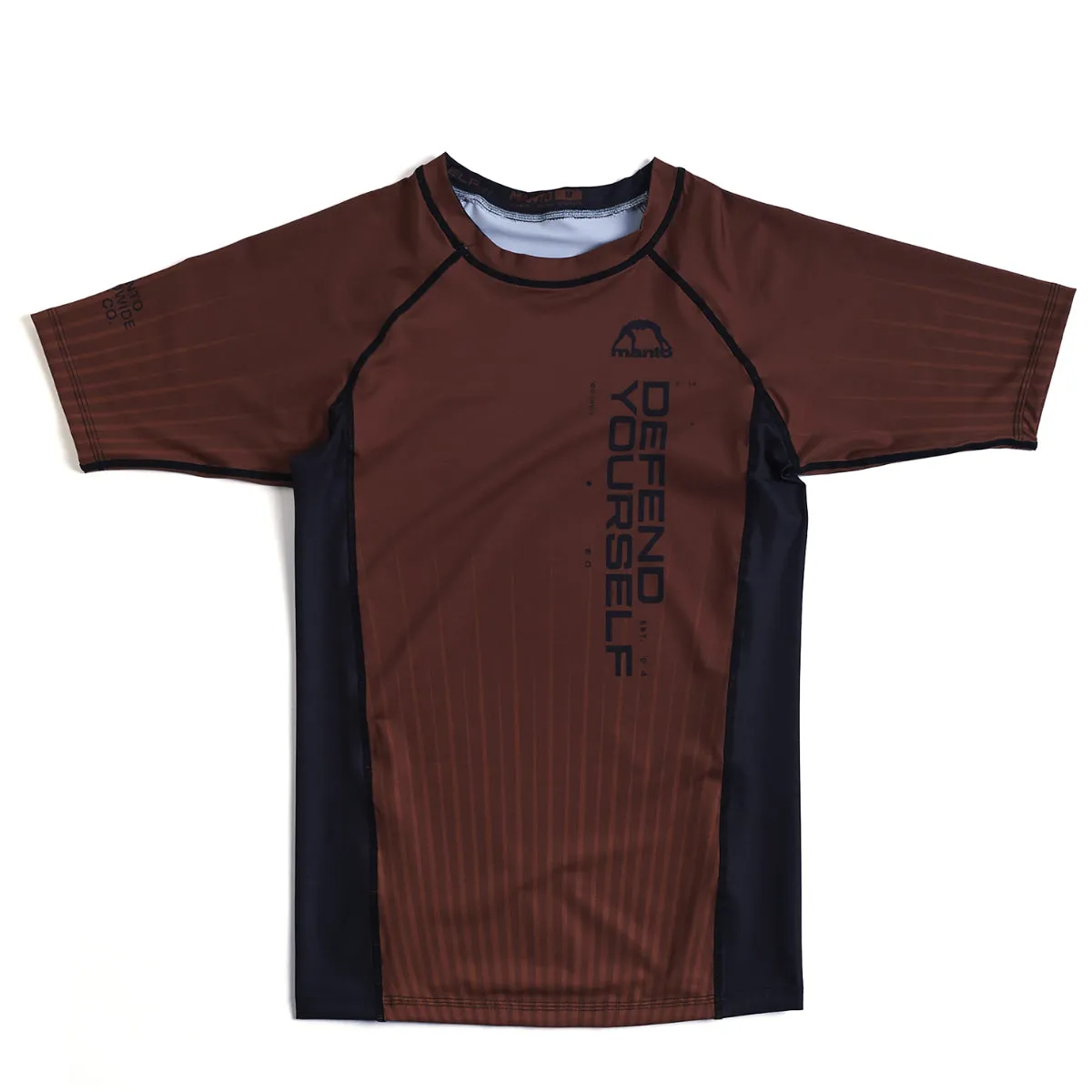 Manto Ranked Rash Guard Brown
