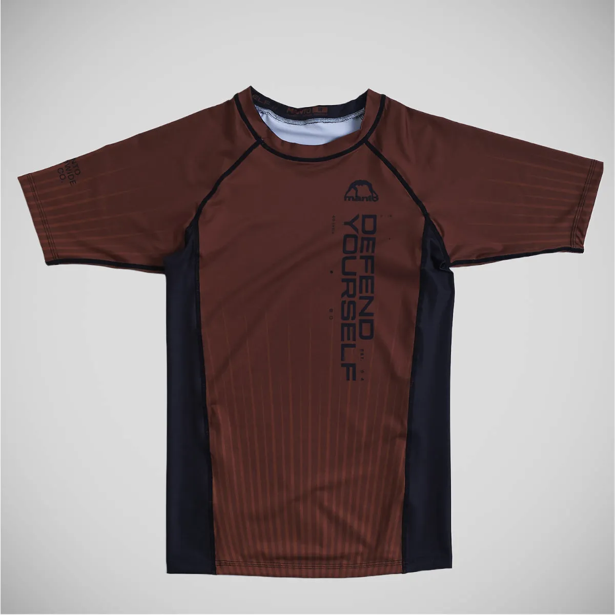Manto Ranked Rash Guard Brown
