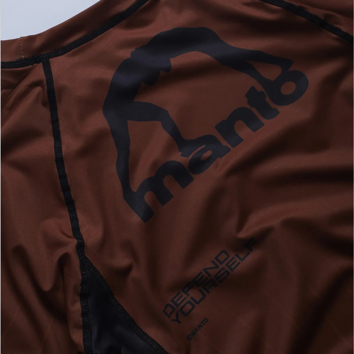 Manto Ranked Rash Guard Brown