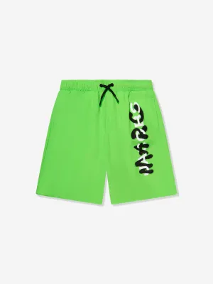 MARC JACOBS Boys Logo Swim Shorts in Green