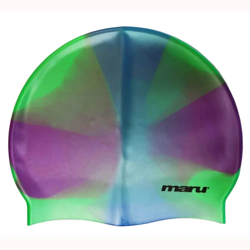 Maru Tie Dye Silicone Swimming Caps