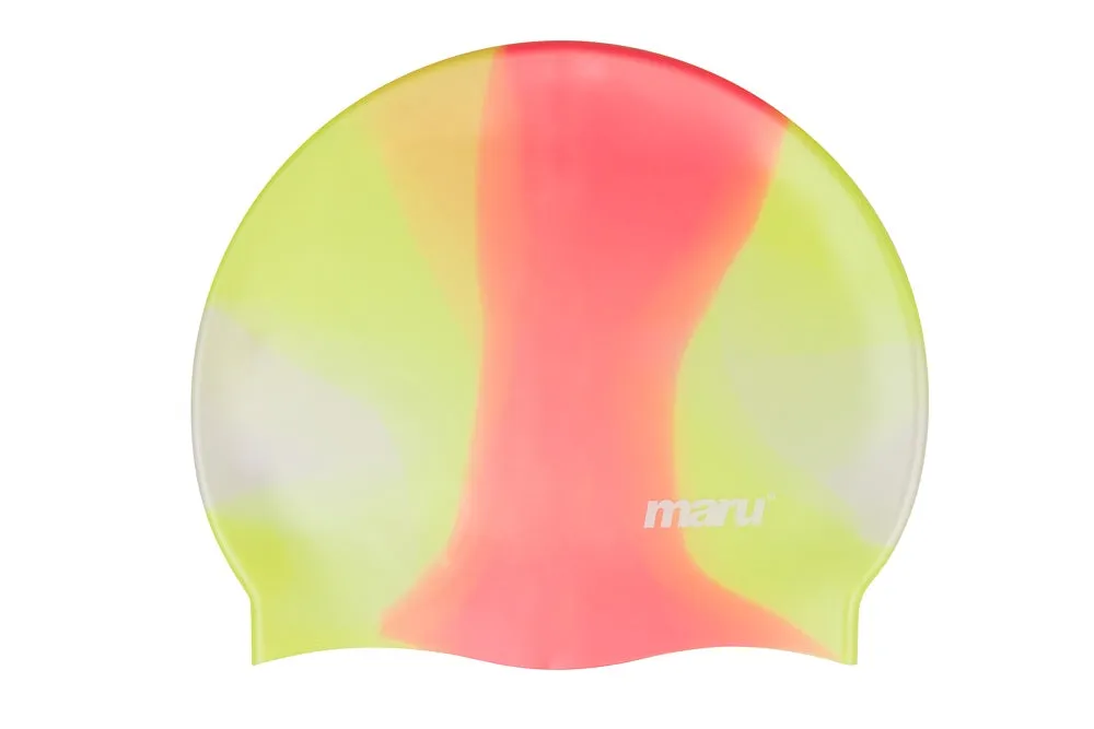 Maru Tie Dye Silicone Swimming Caps