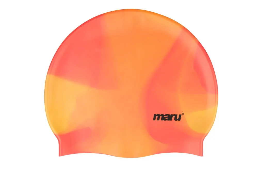 Maru Tie Dye Silicone Swimming Caps