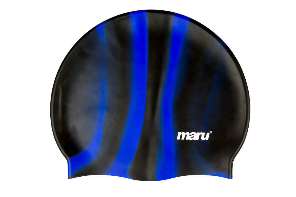Maru Tie Dye Silicone Swimming Caps