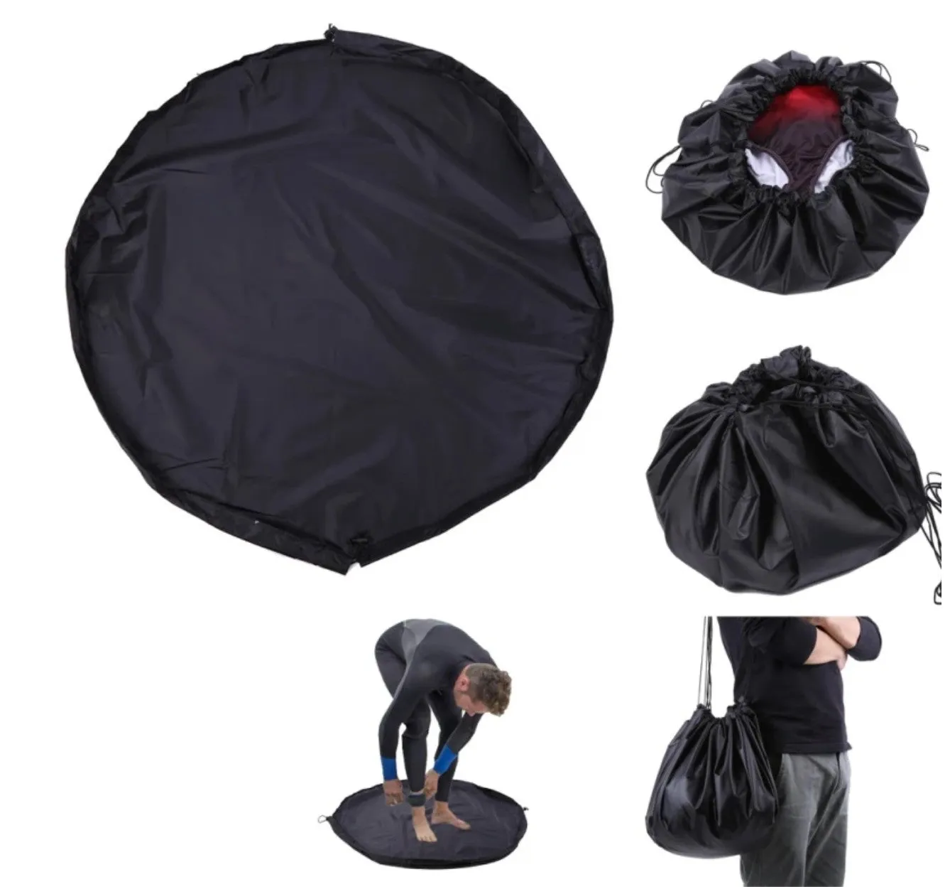 Mat-Bag for Quick-Change after SWIMMING | Waterproof Nylon Carry Pack Pouch for Swimming