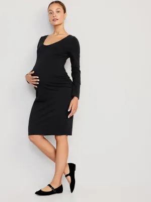 Maternity Long-Sleeve Bodycon Dress