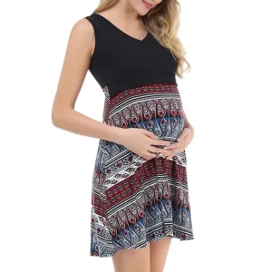 Maternity Nursing Detail Lounge Dress