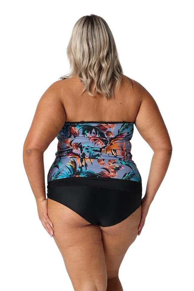 Mauritius Flouncy Bandeau Tankini Top