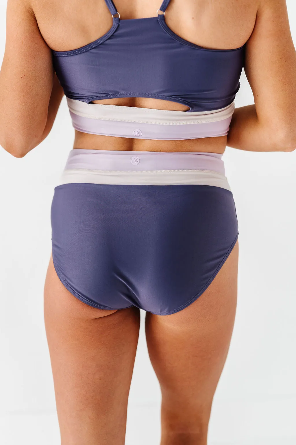 Maven Mid Rise Bottoms in Mulberry