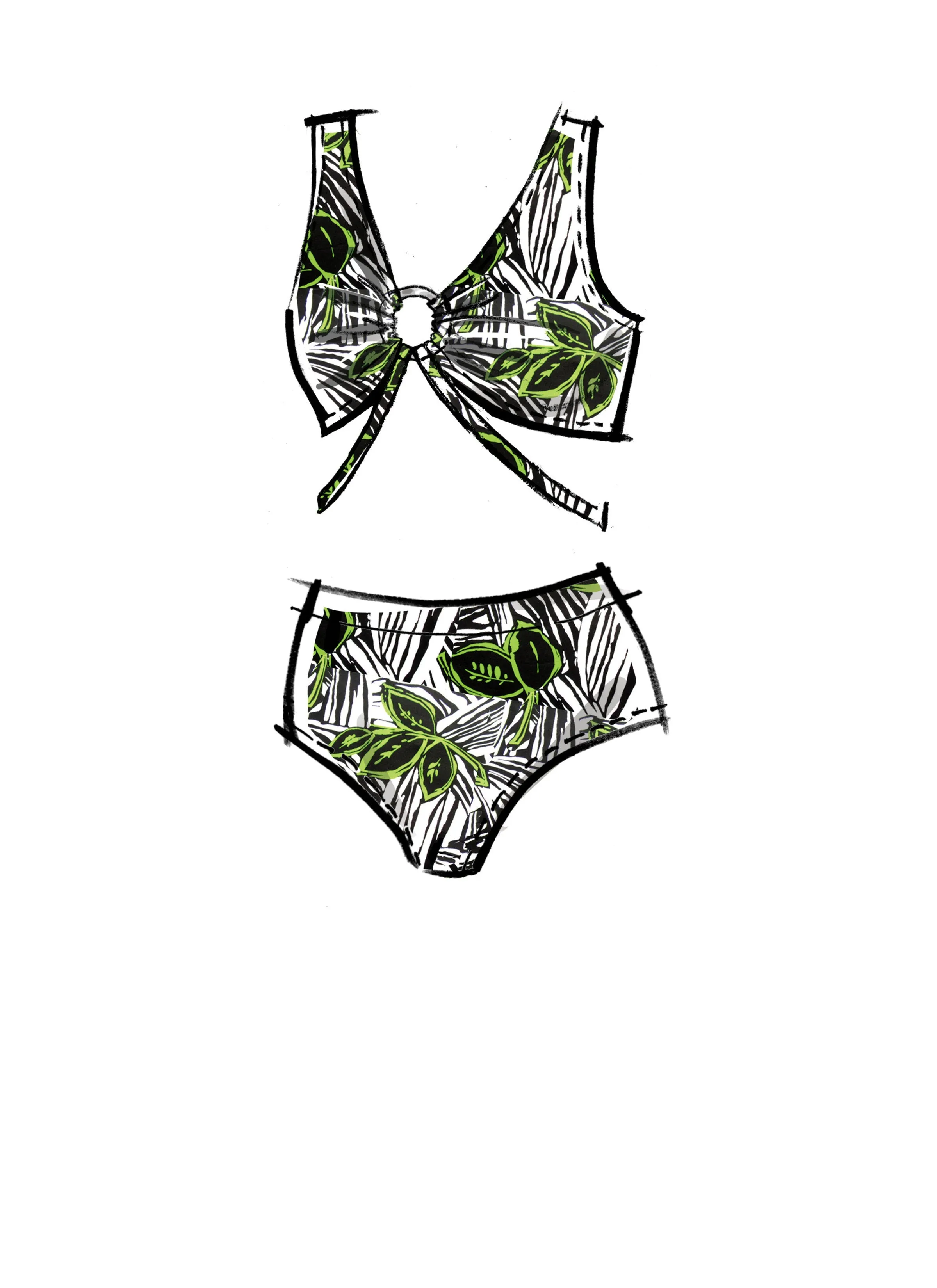 McCall's sewing pattern 8330 Women's Swimsuits