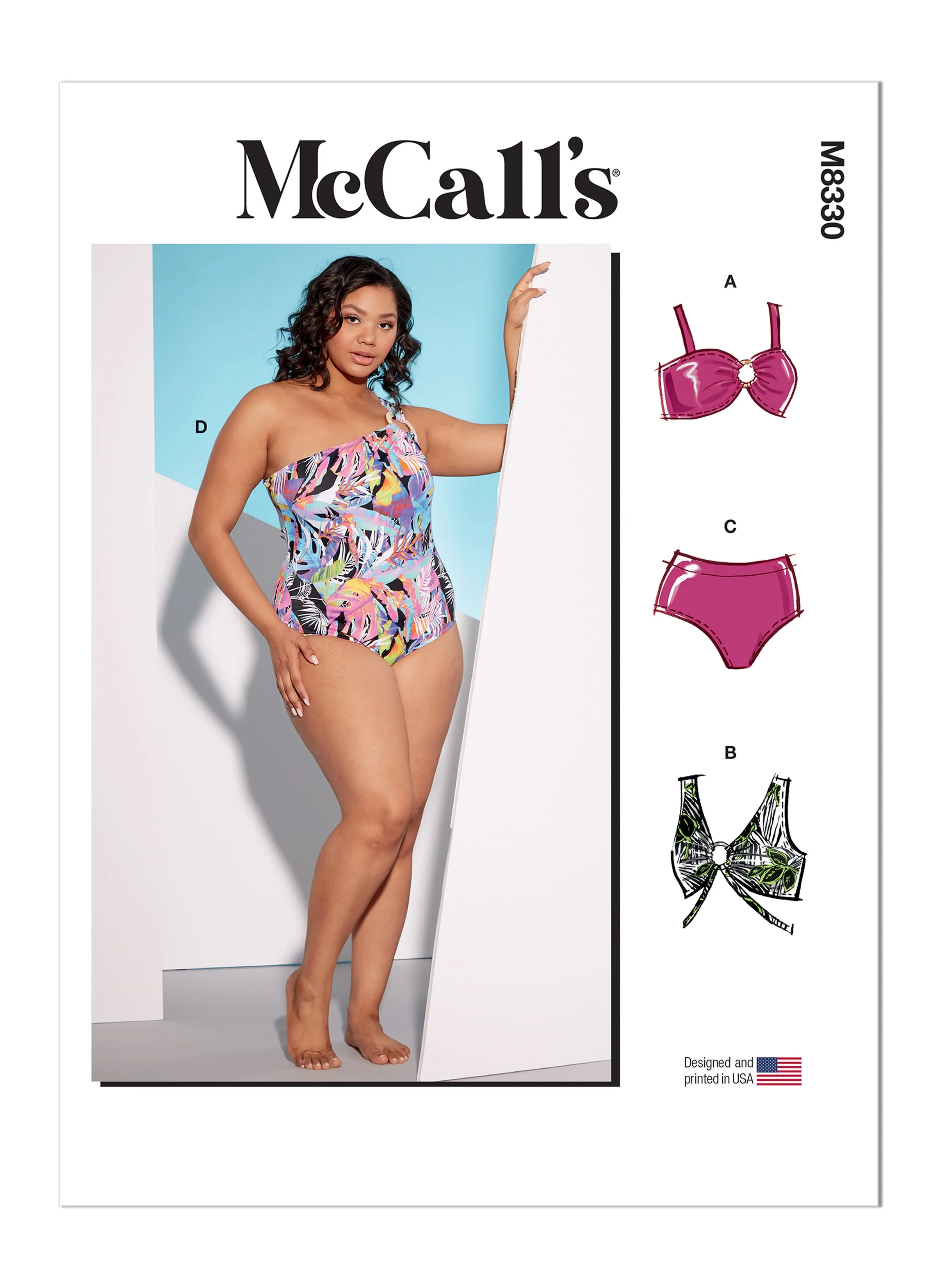 McCall's sewing pattern 8330 Women's Swimsuits