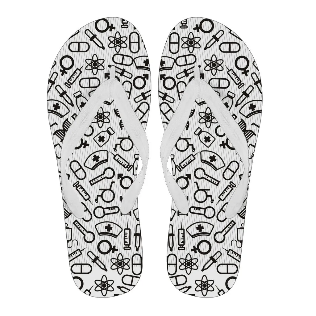 Medical Icon Flip Flops