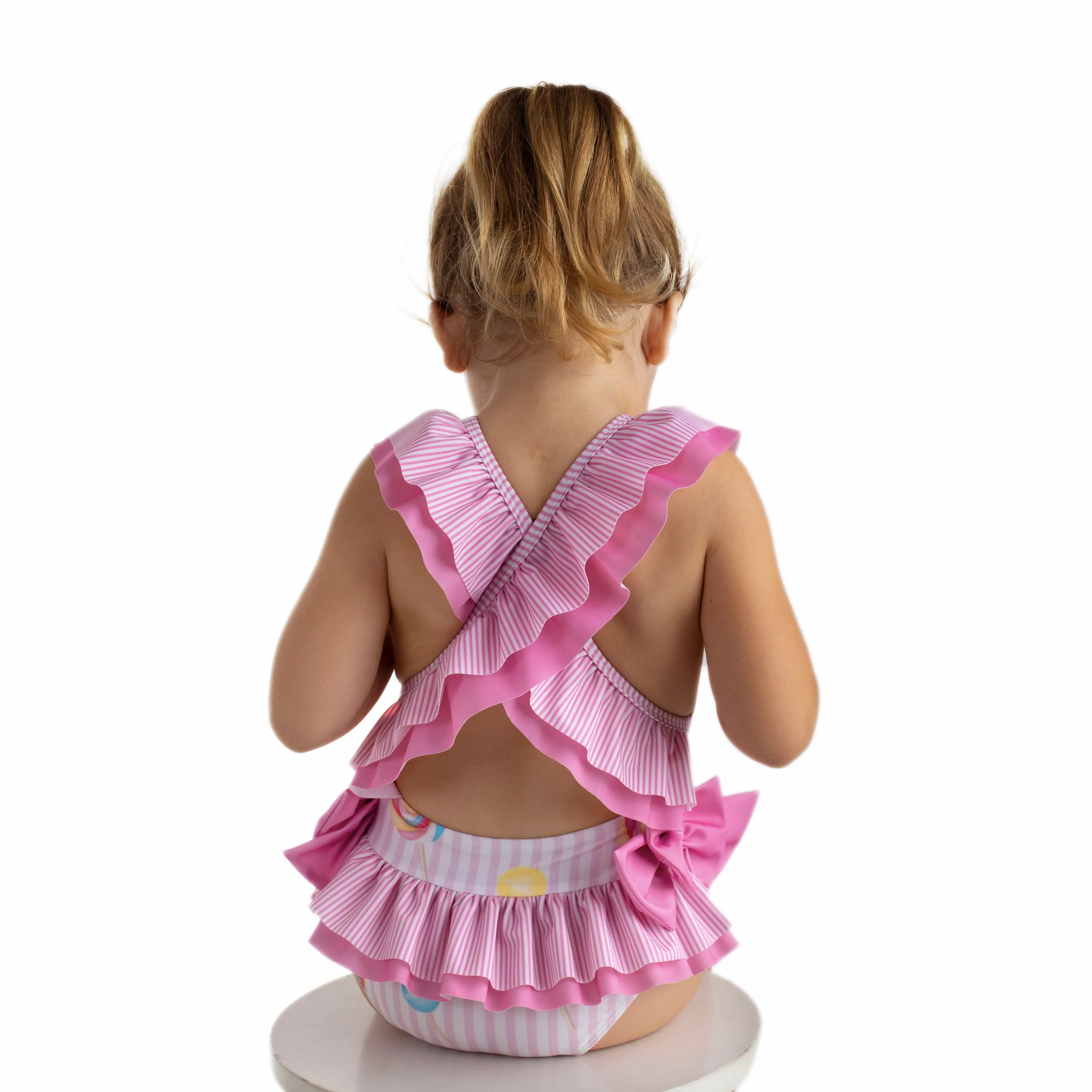 MEIA PATA - Formentera Lollipop Print swimsuit