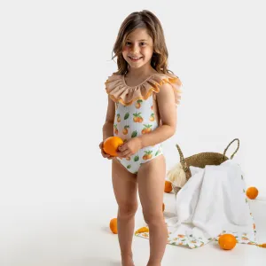 MEIA PATA - Saint Tropez Oranges Print Swimsuit - Orange