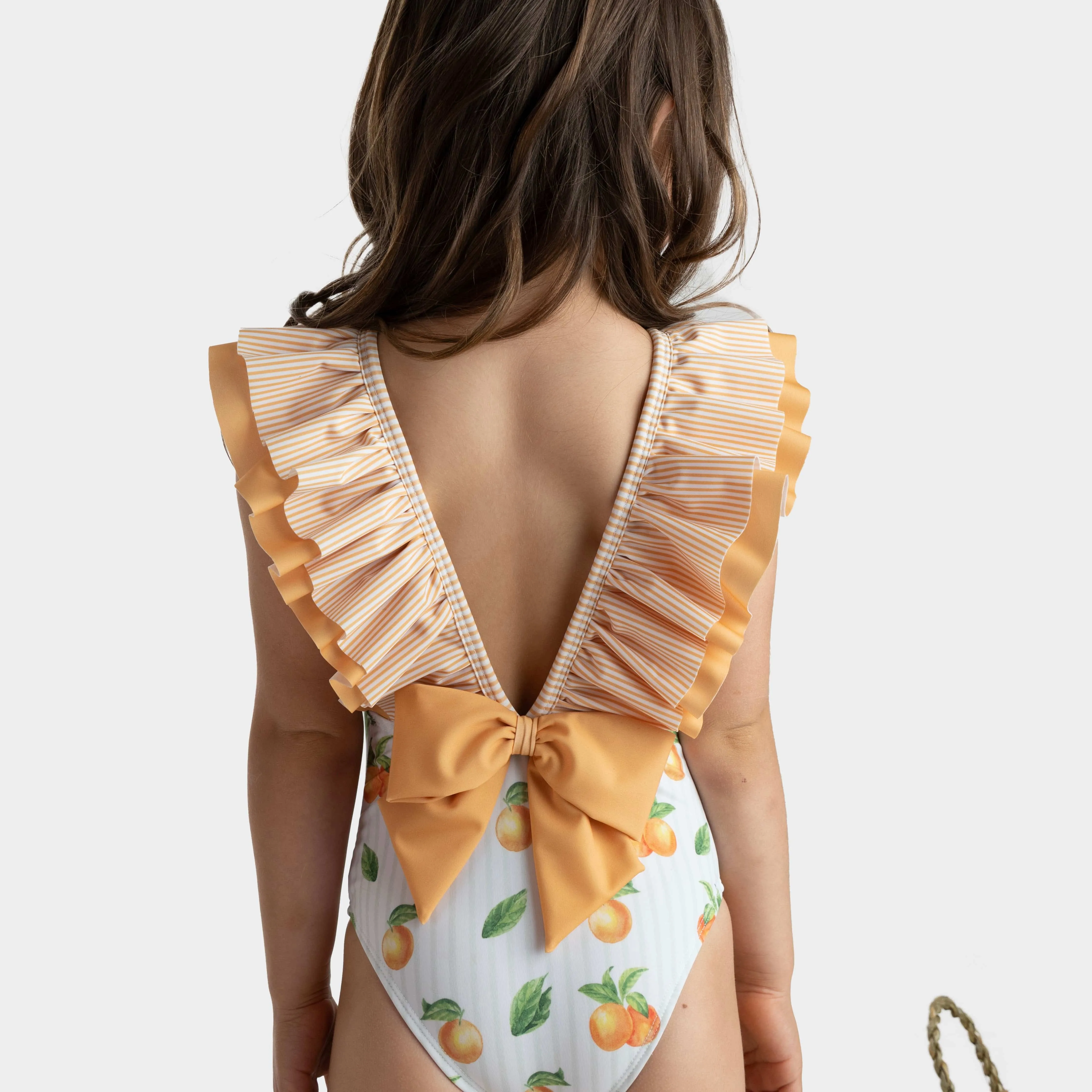 MEIA PATA - Saint Tropez Oranges Print Swimsuit - Orange