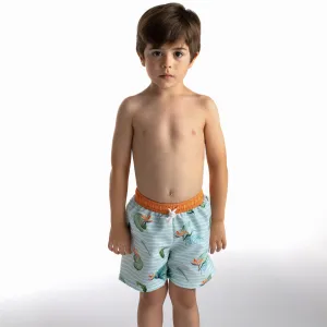 MEIA PATA - Tropical Print Swim Shorts
