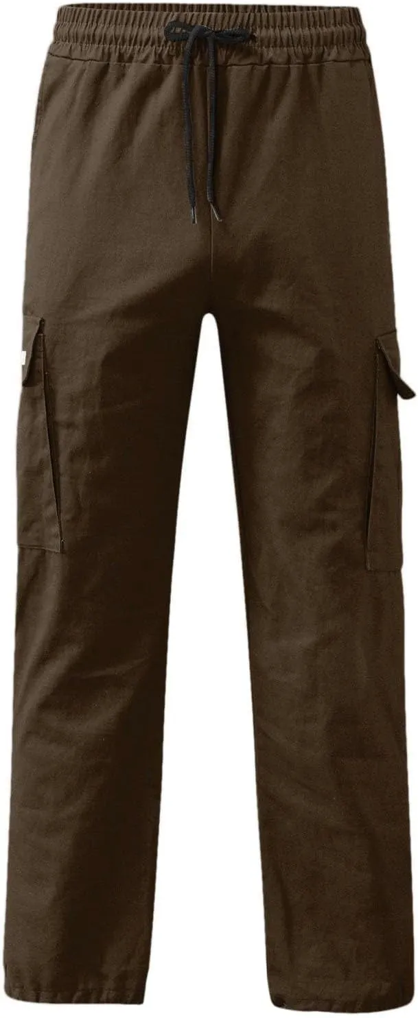 Men Outdoor Cargo Pant Lightweight Tactical Pant Hiking Jogger Classic Fit Multi Pockets Cargo Pants Hiking Pants
