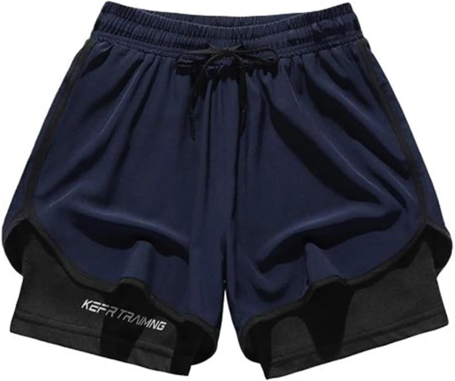 Men’s 2 in 1 Running Shorts 5" Quick Dry Gym Athletic Workout Shorts for Men Lightweight Training Yoga Shorts Pants