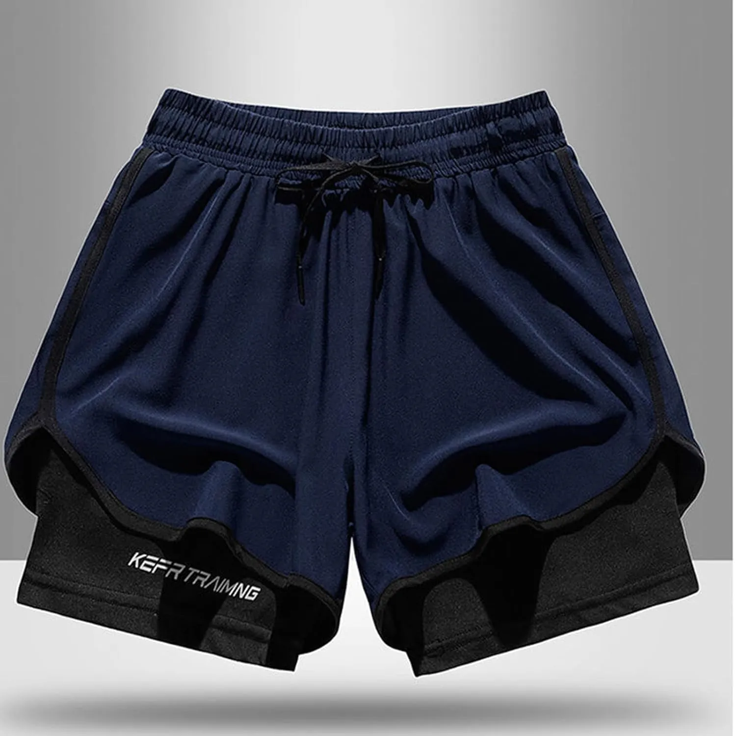 Men’s 2 in 1 Running Shorts 5" Quick Dry Gym Athletic Workout Shorts for Men Lightweight Training Yoga Shorts Pants