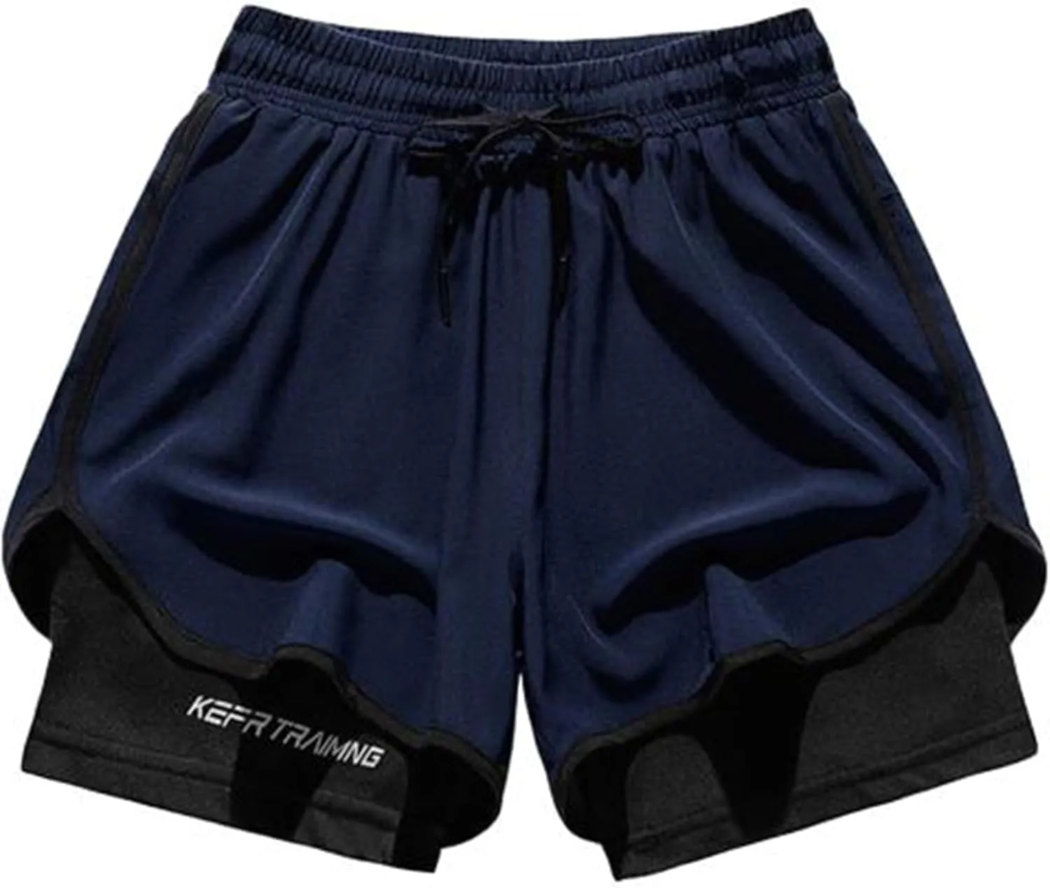 Men’s 2 in 1 Running Shorts 5" Quick Dry Gym Athletic Workout Shorts for Men Lightweight Training Yoga Shorts Pants